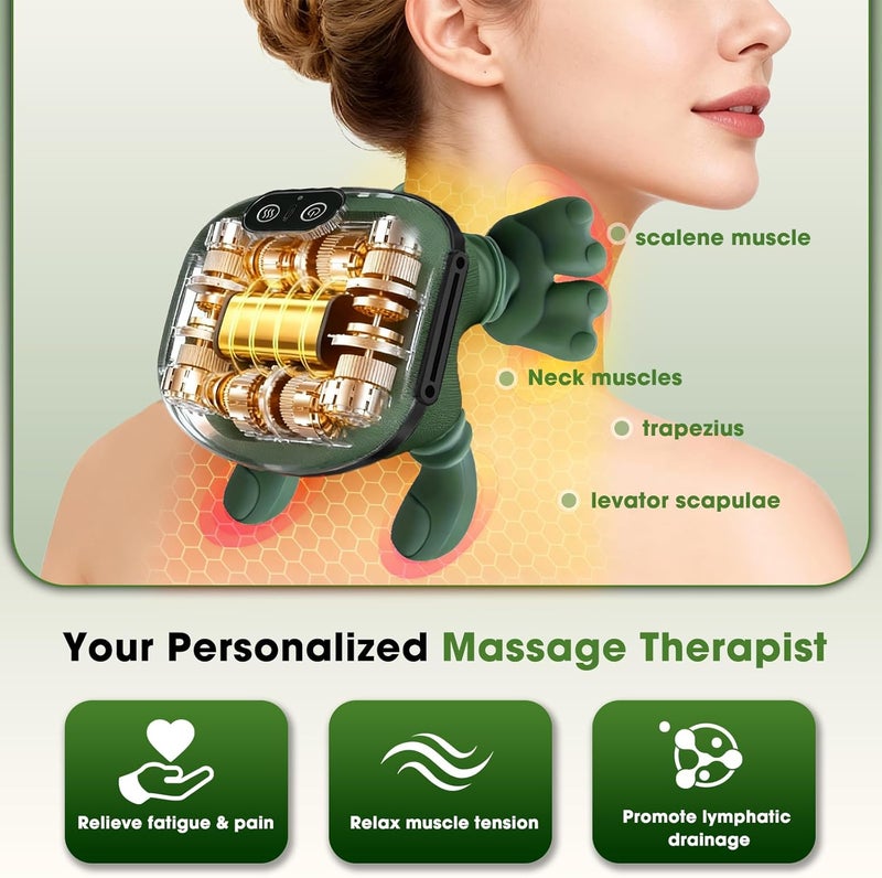 Eworld Neck & Shoulder Massager with Heat for Pain Relief, Cordless Shiatsu 4D Kneading Massager with Bionic Palm Simulation, Deep Tissue Electric Neck & Back Massager - Image 5